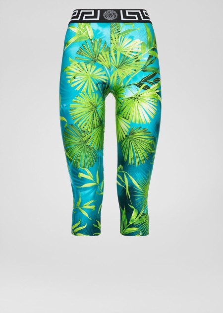 Versace Jungle Print Leggings Dam - 736291JGM